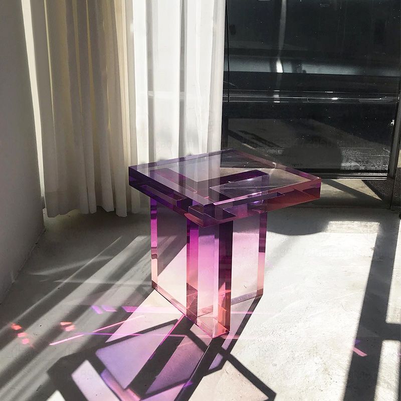 15" Wide Glam Corner Table Acrylic Square Accent Side Table for Living Room Clearhalo 'Coffee & Accent Tables' 'End & Side Tables' 'end_side_tables' 'furn' 'furn_end_side_tables' 'Furniture' 'Living Room Furniture' 1200x1200_f32e10b9-a114-4bf3-84cc-36b448280462