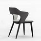 Metal Contemporary Dining Chair with Arms Matte Finish Open Back Dining Side Chair Clearhalo 'Dining Chairs' 'Dining Tables & Seating' 'dining_chair' 'furn' 'furn_dining_chair' 'Furniture' 'furniture_dining_chair' 'Kitchen & Dining Furniture' 1200x1200_f32e3006-d8f1-4b95-85ac-f24d443b2123