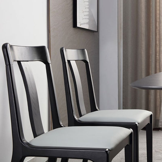 Industriële zwarte dinerende zijkant stoel gestoffeerde zijstoel voor thuis