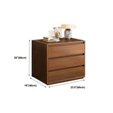 16" D Storage Chest Modern Wood Storage Chest in White and Brown