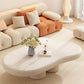 Table basse ou table de cocktail en bois moderne, 4 pieds, table basse ou d'appoint, blanche