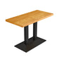 Metal Industrial Dining Table Pine Wood Top Table with Pedestal Base Clearhalo 'Dining Tables & Seating' 'Dining Tables' 'dining_table' 'furn' 'furn_dining_table' 'Furniture' 'Kitchen & Dining Furniture' 1200x1200_f335a706-d04e-48e7-99c4-3c33fbbd179e