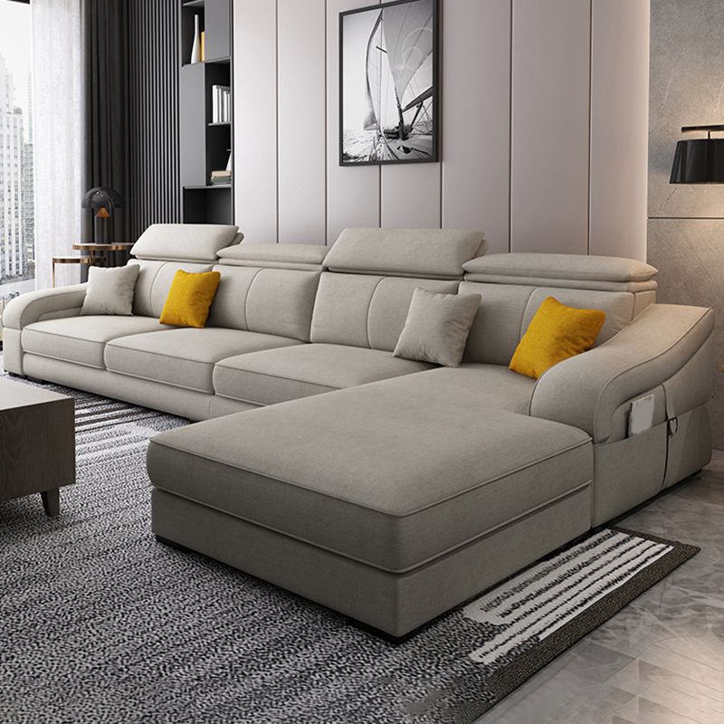 Divano a 4 posti moderno di metà secolo e cuscino da cuscino da cuscino cucito di divano posteriore