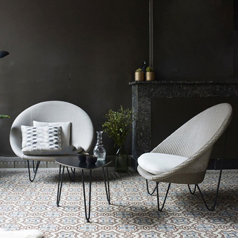 41,34 "L x 33,86" W x 36,61 "H zeitgenössischer gewebter Papasan -Stuhl