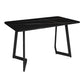 Industrial Dining Table Black Sintered Stone Table with Metal Base for Dining Room Clearhalo ' dining_table' 'Dining Tables & Seating' 'Dining Tables' 'furn' 'furn_dining_table' 'Furniture' 'furniture_dining_table' 'Kitchen & Dining Furniture' 'kitchen&dining_furn' 'kitchen' 'kitchen_dining_table' 1200x1200_f337bd2a-0223-470c-acab-bbbe9f9b5184