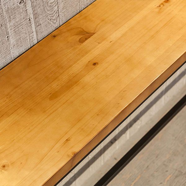 Pine Wood Top Rectangular Bar Table Industrial Pub Table with Metal Trestle Base Clearhalo 'Bar Furniture' 'Bar Tables' 'bar_tables' 'furn' 'furn_bar_tables' 'Furniture' 'Kitchen & Dining Furniture' 1200x1200_f3385ad8-818b-4c06-9b08-0a88eecfc5d2