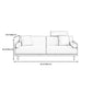 Linen Modern Sofa 33"W P Sofa Pillow Top Arm for Living Room Clearhalo 'furn' 'furn_sofas' 'Furniture' 'furniture_sofas' 'kitchen' 'kitchen_sofas' 'Living Room Furniture' 'Sofa' 'sofas' 1200x1200_f3398055-2543-4997-a6b8-555d9eb4733c