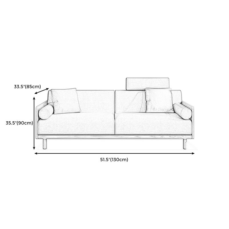 Linen Modern Sofa 33"W P Sofa Pillow Top Arm for Living Room Clearhalo 'furn' 'furn_sofas' 'Furniture' 'furniture_sofas' 'kitchen' 'kitchen_sofas' 'Living Room Furniture' 'Sofa' 'sofas' 1200x1200_f3398055-2543-4997-a6b8-555d9eb4733c