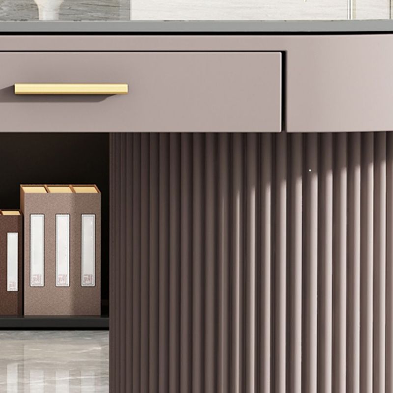 Irregular Shaped Modern Office Table Stone Writing Desk in Green Clearhalo 'furn' 'furn_office_desk' 'Furniture' 'Office Desks' 'Office Furniture' 'office_desk' 1200x1200_f33b7da1-1093-4fe8-97b5-0f8ae71bbaa1