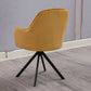 Sedia da sala da pranzo cucina glam sedie laterali in fico in giallo