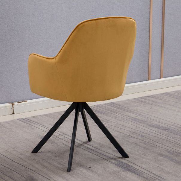 Sedia da sala da pranzo cucina glam sedie laterali in fico in giallo