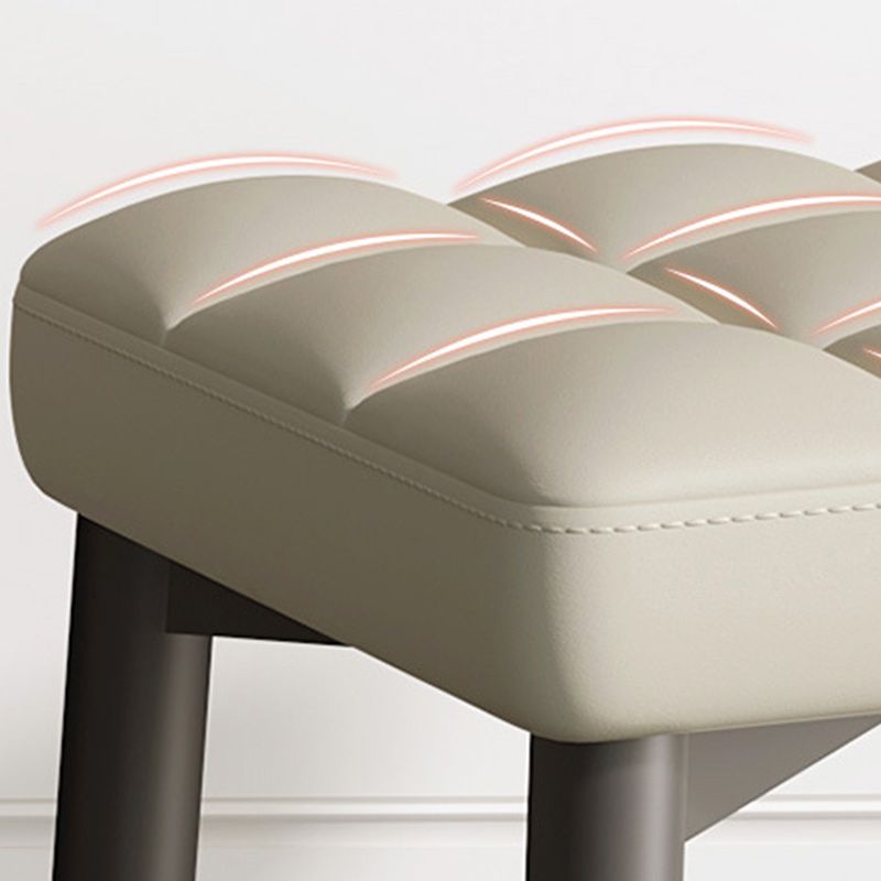 White Modern Standard Leather Solid Color Water Resistant Indoor Standard Clearhalo 'furn' 'furn_ottomans_poufs' 'Furniture' 'Living Room Furniture' 'Ottomans & Poufs' 'ottomans_poufs' 1200x1200_f33e3719-7be8-4933-9853-d74f6257ff9c