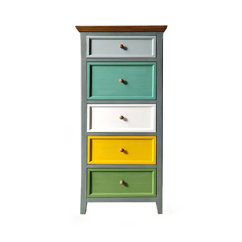 Nautische verticale slaapkamerkist houten 16 "brede opbergkast