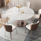 Modern 1/2/5/7 Pieces Dining Set Stone Collapsible Dining Table for Dining Room