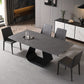 Modern 1/3/4/5/7 Pieces Grey Dining Table Set with Sintered Stone Top Steel Dinette Set Clearhalo 'Dining Room Sets' 'Dining Tables & Seating' 'dining_room_set' 'furn' 'furn_dining_room_set' 'Furniture' 'furniture_dining_room_set' 'Kitchen & Dining Furniture' 'kitchen&dining_furn' 'kitchen' 1200x1200_f3443592-49d3-49ae-bd3e-c5d8b07b2665