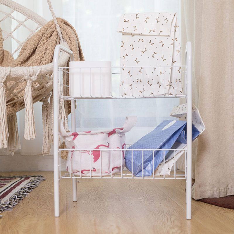 Contemporary Bookshelf Open Back Bookcase for Office with Caster Wheels