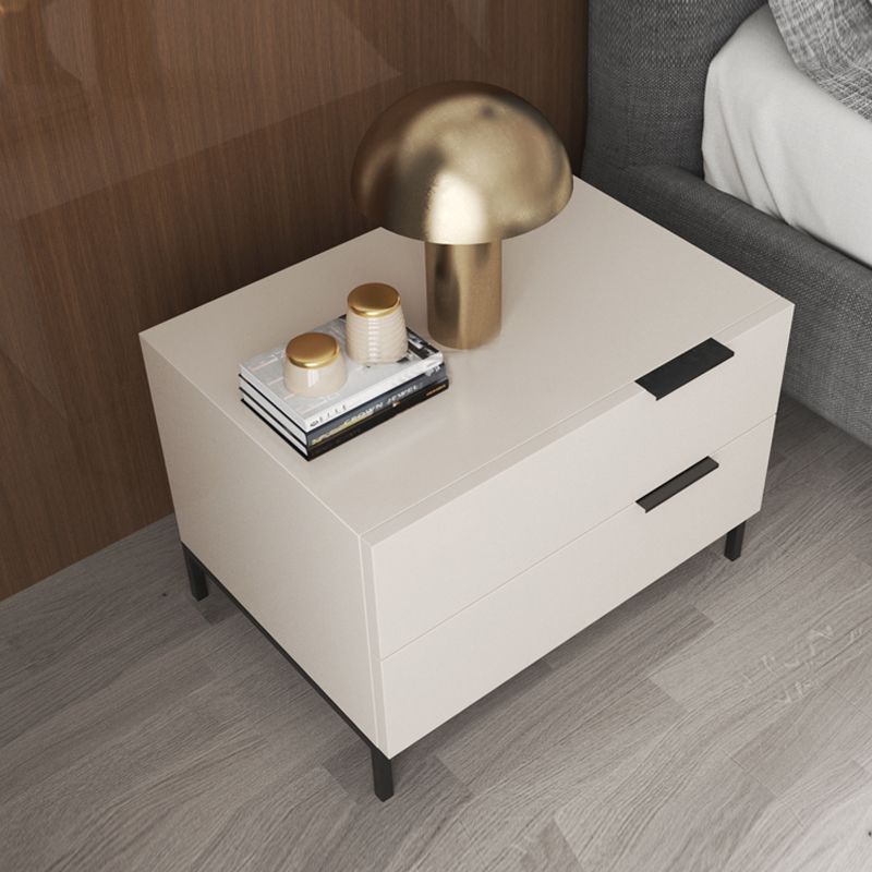 Contemporary Night Table Faux Wood Bedside Cabinet with Drawers Clearhalo 'Bedroom Furniture' 'furn' 'furn_night_stand' 'Furniture' 'night_stand' 'Nightstands' 1200x1200_f3486a9c-6148-4dec-914d-f4928c9ba18e