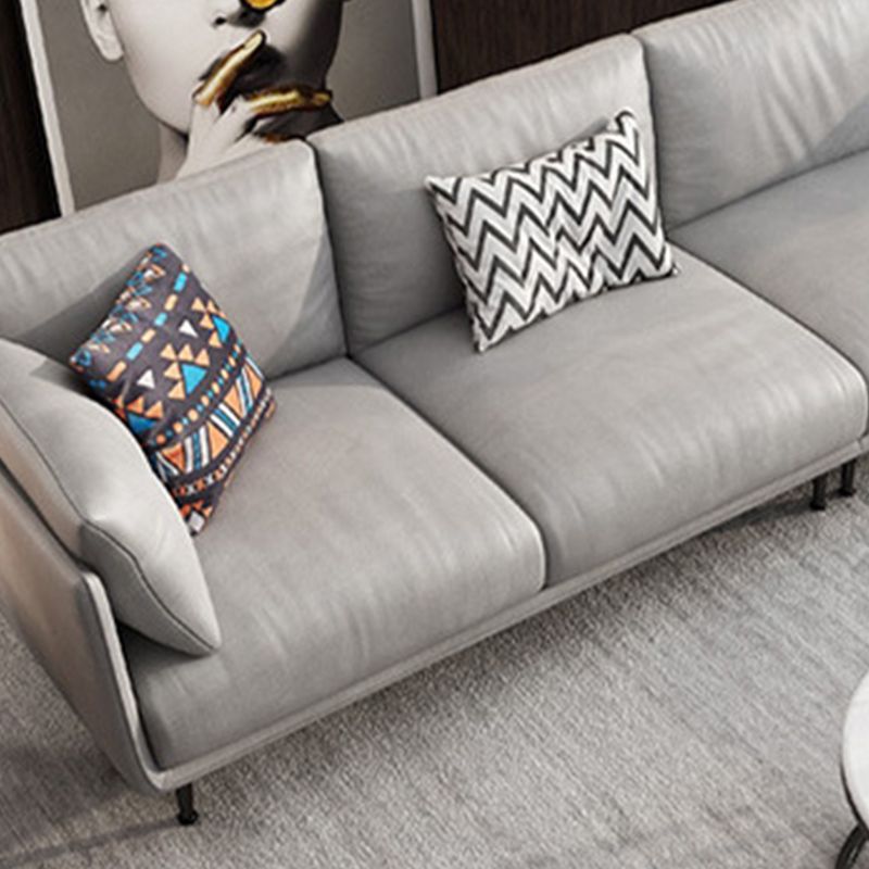 Sofá estándar resistente al sofá de cuero de cuero sintético para la sala de estar para sala de estar