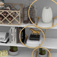 11.81"W Bookshelf Glam Style Open Back Bookcase for Office Study Room Home Clearhalo 'Bookcases' 'furn' 'furn_bookcases' 'Furniture' 'furniture_bookcases' 'kitchen' 'kitchen_bookcases' 'Living Room Furniture' 'Office Furniture' 1200x1200_f34afe7d-a68d-4a19-a4a3-ec9400d6f2fa
