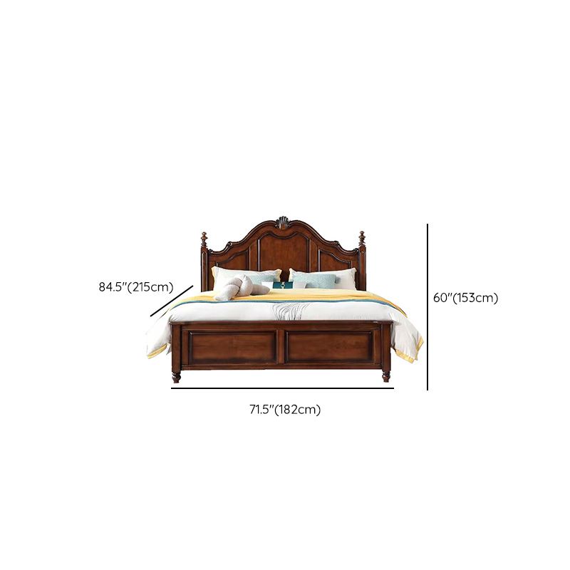 Lit en bois traditionnel Queen Size 71,7 "W Lits de lit avec matelas