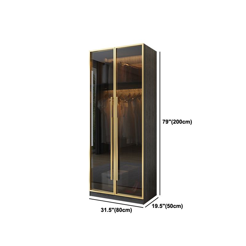 Moderne garderobe -kast met lade scharnierende garderobe armoire voor thuis