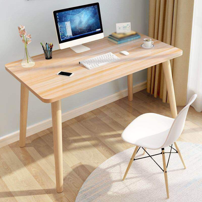 Wooden Home Writing Desk Modern Style Parsons Base Office Desk Clearhalo 'furn' 'furn_office_desk' 'Furniture' 'furniture_office_desk' 'Office Desks' 'Office Furniture' 'office_desk' 1200x1200_f351678a-d644-4c0e-8c37-863d46402dee