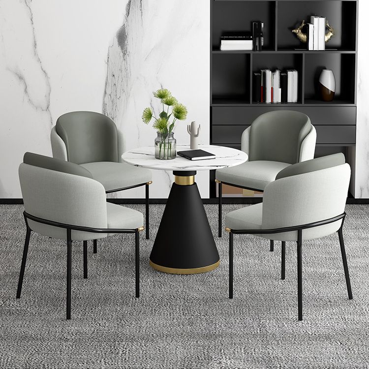 Glam Sinterstein-Esstisch-Set, rund, 1/2/5-teilig, Esstisch-Set für den Heimgebrauch