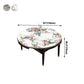 Glam Round Sintered Stone Table Extendable Standard Dining Table for Kitchen Clearhalo ' dining_table' 'Dining Tables & Seating' 'Dining Tables' 'furn' 'furn_dining_table' 'Furniture' 'furniture_dining_table' 'Kitchen & Dining Furniture' 'kitchen&dining_furn' 'kitchen' 'kitchen_dining_table' 1200x1200_f351f82b-23d7-4c1e-b2dd-d6ab6389ff90