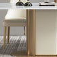Metal Pedestal Base Dining Table Glam Stone Table for Dining Room
