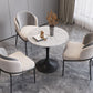 Modern White Sintered Stone Dining Table Kitchen Round Shape Dining Table with Tulip Base Clearhalo ' dining_table' 'Dining Tables & Seating' 'Dining Tables' 'furn' 'furn_dining_table' 'Furniture' 'furniture_dining_table' 'Kitchen & Dining Furniture' 'kitchen&dining_furn' 'kitchen' 'kitchen_dining_table' 1200x1200_f353e67a-af04-44e8-a555-b60a72cb534e