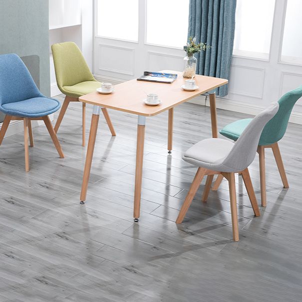 Scandinavian Restaurant Upholstered Side Chair Matte Finish Parsons Dining Chair Clearhalo ' kitchen&dining_furn' 'Dining Chairs' 'Dining Tables & Seating' 'dining_chair' 'Furniture' 'furniture_dining_chair' 'Kitchen & Dining Furniture' 'kitchen' 1200x1200_f35458f6-a9ed-4bbf-9c62-aefbd3a6aabd