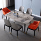 Rectangle 4 Legs Luxury Dining Table Grey Tone Fixed Table of Sintered Stone Clearhalo ' dining_table' 'Dining Tables & Seating' 'Dining Tables' 'furn' 'furn_dining_table' 'Furniture' 'furniture_dining_table' 'Kitchen & Dining Furniture' 'kitchen&dining_furn' 'kitchen' 'kitchen_dining_table' 1200x1200_f355aeeb-c22d-4909-acb3-9417d267f8a0