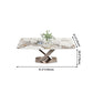 Traditional Luxury Dining Table Single Pedestal Base Rectangle Table for Home Clearhalo ' dining_table' 'Dining Tables & Seating' 'Dining Tables' 'furn' 'furn_dining_table' 'Furniture' 'furniture_dining_table' 'Kitchen & Dining Furniture' 'kitchen&dining_furn' 'kitchen' 'kitchen_dining_table' 1200x1200_f359d57c-e7b0-4188-9bd5-cd51c9348759