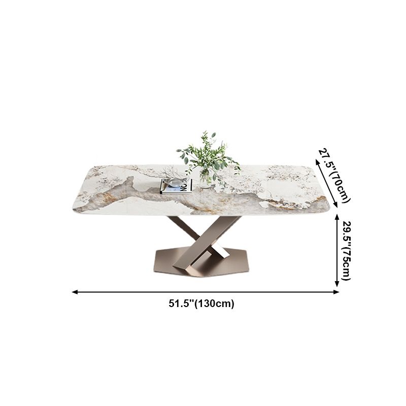 Traditional Luxury Dining Table Single Pedestal Base Rectangle Table for Home Clearhalo ' dining_table' 'Dining Tables & Seating' 'Dining Tables' 'furn' 'furn_dining_table' 'Furniture' 'furniture_dining_table' 'Kitchen & Dining Furniture' 'kitchen&dining_furn' 'kitchen' 'kitchen_dining_table' 1200x1200_f359d57c-e7b0-4188-9bd5-cd51c9348759