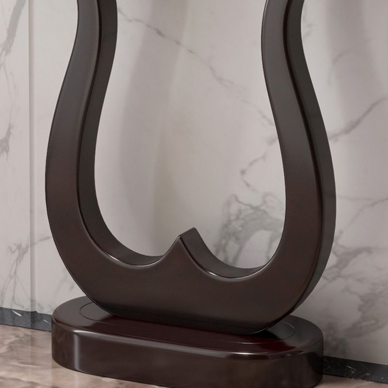 Console moderna della metà secolo Tavolo da 33,46 pollici in legno massiccio