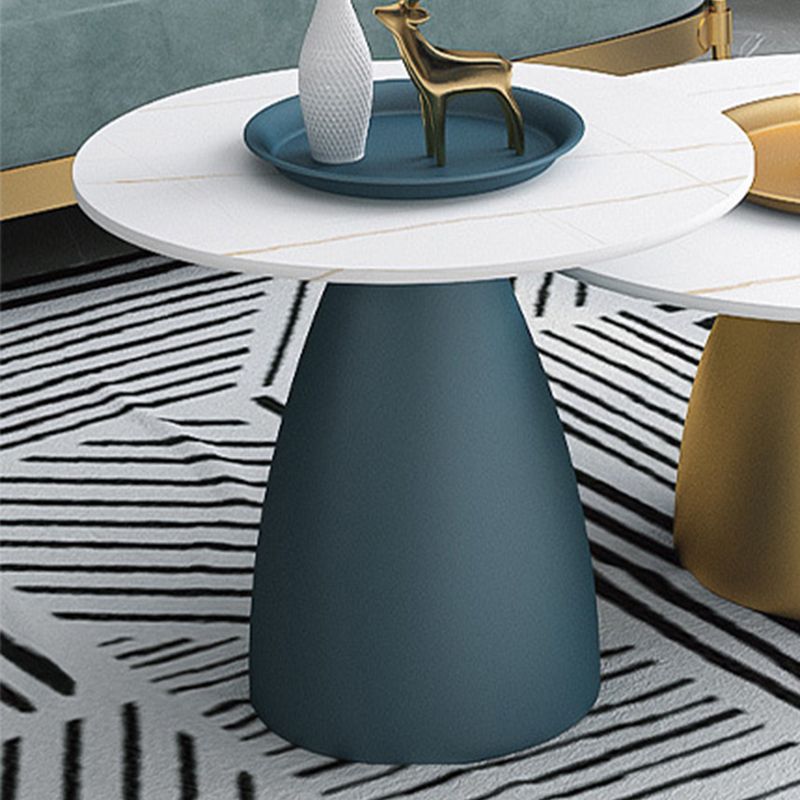 Modern Style Round Metal Table Metal Pedestal Base Coffee Table Clearhalo 'Coffee & Accent Tables' 'Coffee Tables' 'coffee_tables' 'furn' 'furn_coffee_tables' 'Furniture' 'Living Room Furniture' 1200x1200_f35c06a4-940f-44ff-b0da-18ff8b7dacb5