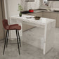 Contemporary Living Room Rectangle Double pedestal Bar Dining Table Clearhalo 'Bar Furniture' 'Bar Tables' 'bar_tables' 'furn' 'furn_bar_tables' 'Furniture' 'Kitchen & Dining Furniture' 1200x1200_f35cad38-62cc-4dbe-b037-7da3d932061c