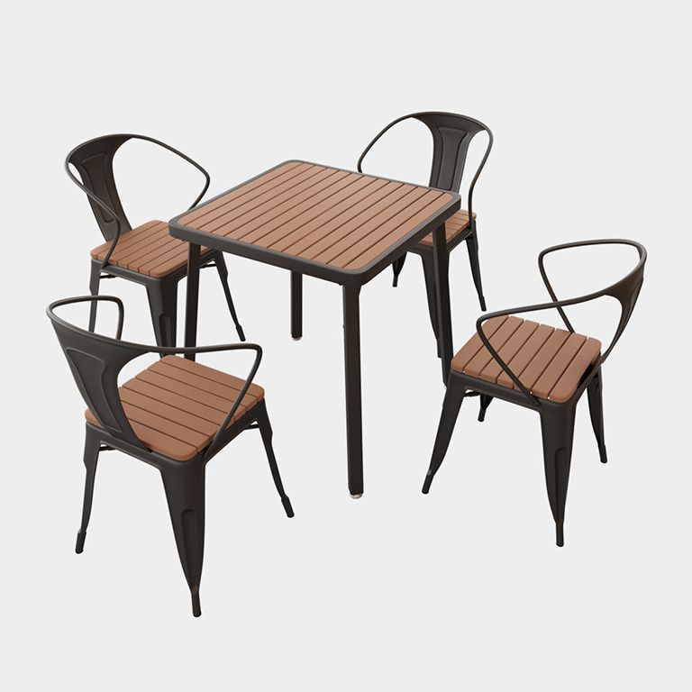 Juego de mesa rectángulo de estilo contemporáneo 1/2/3/5/7 Piezas de comedor para cocina