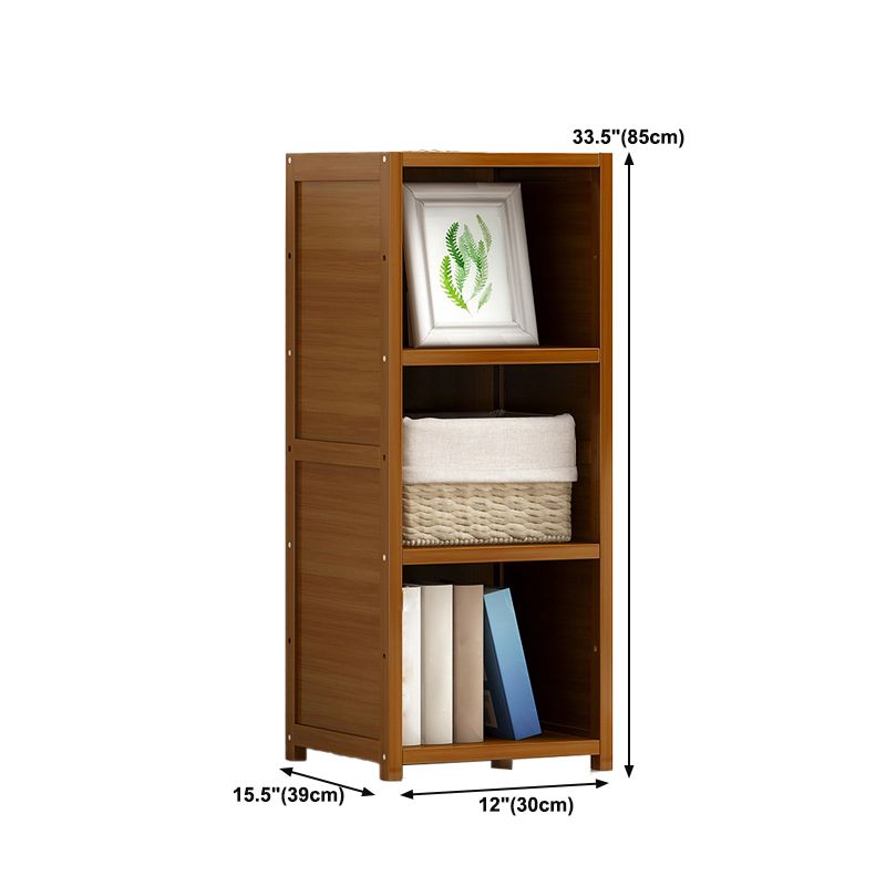 Libreria in bambù libreria in stile moderno per home office 12 "w x 15,5" d