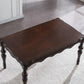 Medieval Modern Rubber Wood Table 51.5"L Rectangle Table with Wooden 4 Legs