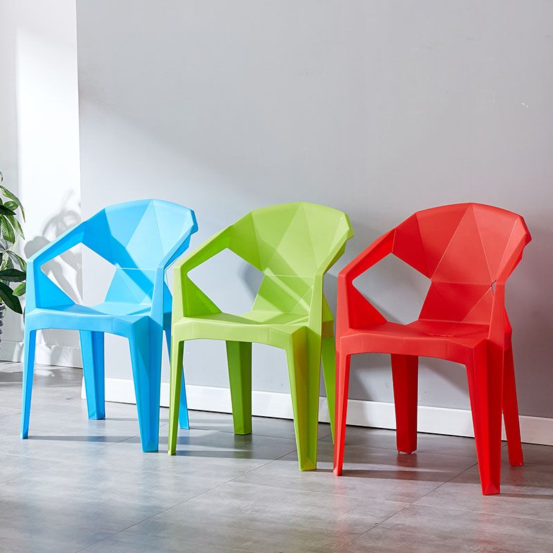 Contemporary Style Dining Chairs Plastic Dining Arm Side Chairs for Kitchen (Set of 4) Clearhalo ' kitchen&dining_furn' 'Dining Chairs' 'Dining Tables & Seating' 'dining_chair' 'furn' 'furn_dining_chair' 'Furniture' 'furniture_dining_chair' 'Kitchen & Dining Furniture' 'kitchen' 1200x1200_f363139a-592d-4b58-b497-f8bda06b31ef