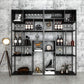 9.84"W Bookshelf Industrial Style Open Back Bookcase for Study Room Home Office Clearhalo 'Bookcases' 'furn' 'furn_bookcases' 'Furniture' 'furniture_bookcases' 'kitchen' 'kitchen_bookcases' 'Living Room Furniture' 'Office Furniture' 1200x1200_f3633bfd-c338-42a9-99c2-d1d29d761213
