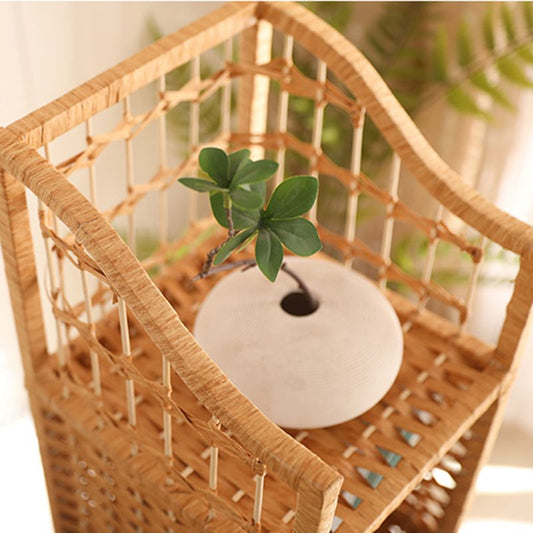 Moderner Stil am Nachttisch Rattan Material Multi - Color Choice 4 Beine Nachttisch