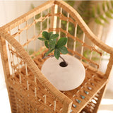 モダンなスタイルのベッドサイドテーブルラタン素材マルチ - カラー選択4脚ナイトスタンド