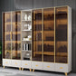 Modern Wooden Bookcase Standard Closed Back Bookshelf for Home Office