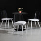 Scandinavian Plastic Dining Chairs Armless Low Back Dining Side Chair