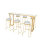 Stone Bar Counter Traditional Luxury Rectangle Bar Counter with Sled Base Clearhalo 'Bar Furniture' 'Bar Tables' 'bar_tables' 'furn' 'furn_bar_tables' 'Furniture' 'furniture_bar_tables' 'Kitchen & Dining Furniture' 1200x1200_f364500f-4e86-4b4d-80f5-0dae080e65fd