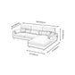 Stain Resistan Faux Leather Square Arm Sectional with Pillowed Back Cushions Clearhalo 'furn' 'furn_sectionals' 'Furniture' 'furniture_sectionals' 'Living Room Furniture' 'Sectionals' 1200x1200_f36550ff-93b7-4ba8-aeba-76ca52a07c99