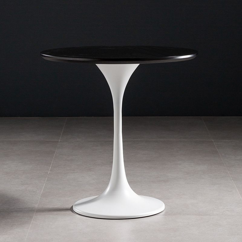 23,6 "tavolo da piedistallo alto in ferro di ferro tavola in legno massiccio