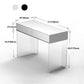 Contemporary Vanity 2 Storage Drawers 29.52" H Make-up Vanity Desk